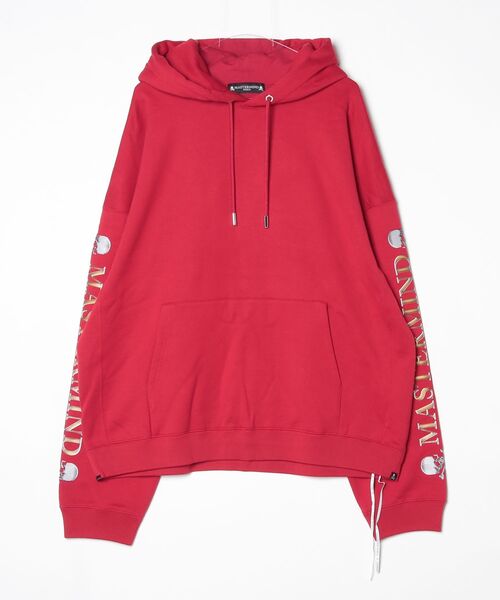 mastermind JAPAN(マスターマインド)の「BOXYALL OVER METALLIC SKULLHOODIE(パーカー・メンズ・オレンジ/レッド/ホワイト・XL)」の2枚目の写真