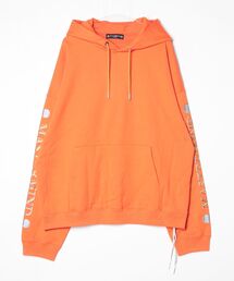 BOXYALL OVER METALLIC SKULLHOODIE