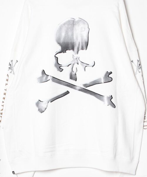 mastermind JAPAN(マスターマインド)の「BOXYALL OVER METALLIC SKULLHOODIE(パーカー・メンズ・オレンジ/レッド/ホワイト・XL)」の5枚目の写真
