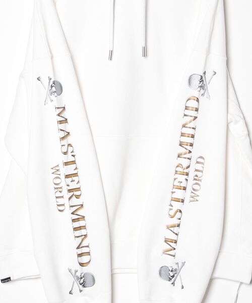 mastermind JAPAN(マスターマインド)の「BOXYALL OVER METALLIC SKULLHOODIE(パーカー・メンズ・オレンジ/レッド/ホワイト・XL)」の6枚目の写真