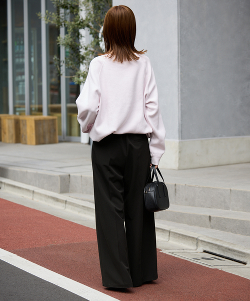 SLOBE IENA(スローブイエナ)の「《WEB限定サイズあり/4サイズ展開/追加》TRワイドトラウザー(スラックス・レディース・ブラック/グレー・34/36/38/40)」の20枚目の写真