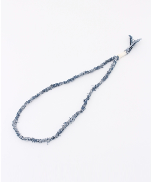 B:MING by BEAMS(ビーミングバイビームス)の「【Smart5月号掲載】ビーミング by ビームス / リメイクフリンジネックレス(ネックレス・メンズ・オリーブ/インディゴブルー/その他1・ONE SIZE)」の2枚目の写真