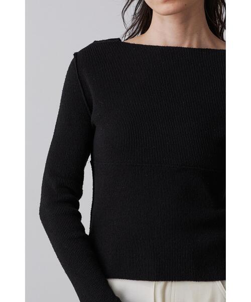 YLEVE(イレーヴ)の「YLEVE / RAW SILK NEP KNIT PULL OVER(ニット/セーター・レディース・ブラック・1)」の7枚目の写真