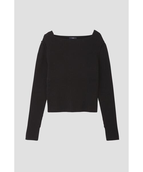 YLEVE(イレーヴ)の「YLEVE / RAW SILK NEP KNIT PULL OVER(ニット/セーター・レディース・ブラック・1)」の9枚目の写真