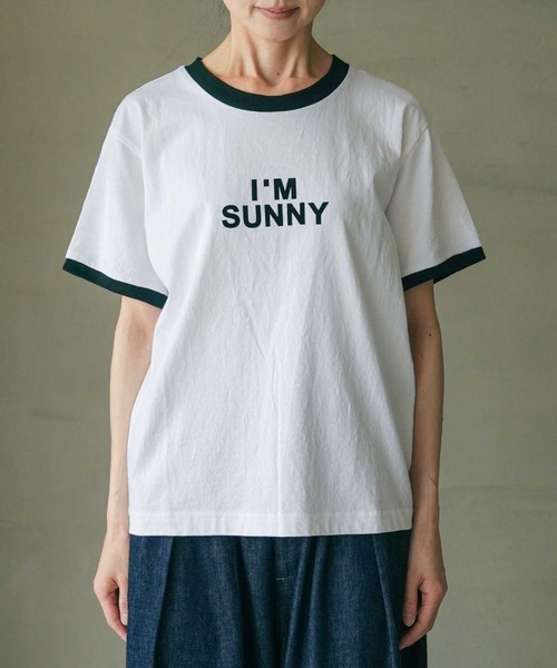 SOLAMONAT(ソラモナ)の「パフ天竺 リンガーT(Tシャツ/カットソー・レディース・ホワイト×ブラック・FREE)」の14枚目の写真