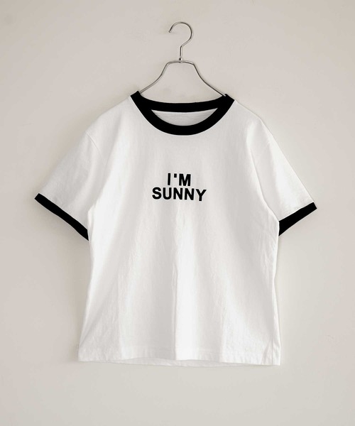 SOLAMONAT(ソラモナ)の「パフ天竺 リンガーT(Tシャツ/カットソー・レディース・ホワイト×ブラック・FREE)」の11枚目の写真
