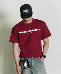 マイルガーメンツ クロップクルーネック_BURGUNDY