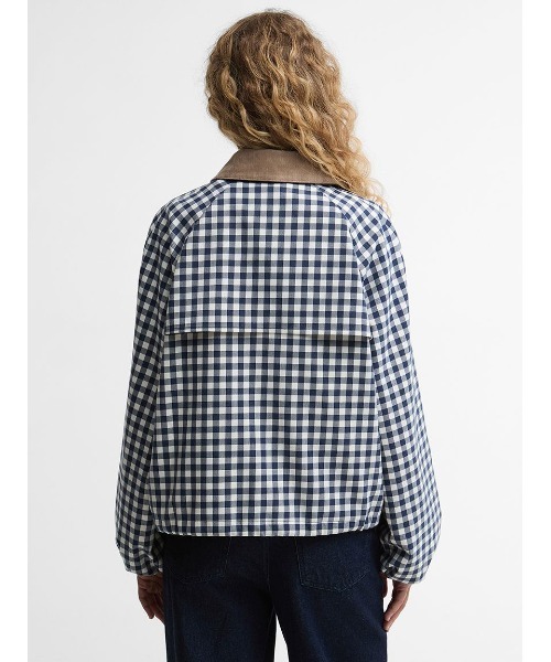Barbour(バブアー)の「Ovingham ギンガムチェックジャケット(レディース)(ブルゾン・レディース・ネイビー・10/8)」の4枚目の写真