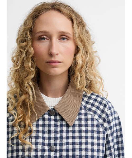 Barbour(バブアー)の「Ovingham ギンガムチェックジャケット(レディース)(ブルゾン・レディース・ネイビー・10/8)」の5枚目の写真