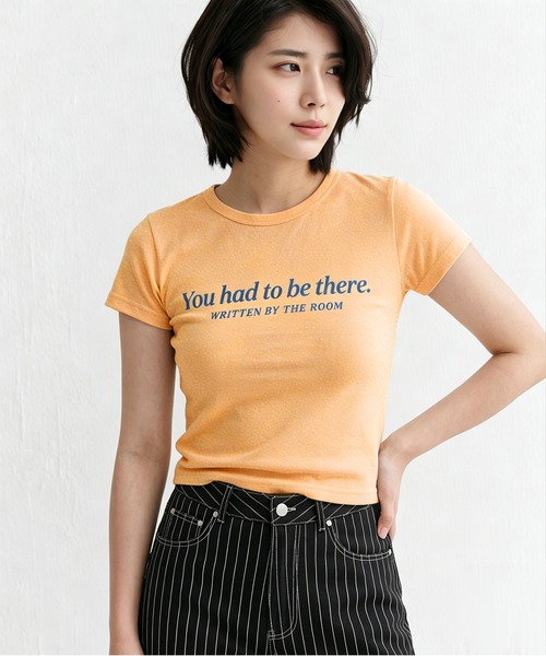AsheKsha(アシクシャ)の「コットンリネン ヴィンテージプリントTシャツ(4色)(Tシャツ/カットソー・レディース・オレンジ/ホワイト/レッド/イエロー・L/M/S)」の4枚目の写真