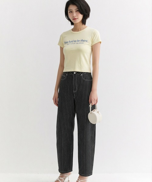 AsheKsha(アシクシャ)の「コットンリネン ヴィンテージプリントTシャツ(4色)(Tシャツ/カットソー・レディース・オレンジ/ホワイト/レッド/イエロー・L/M/S)」の8枚目の写真