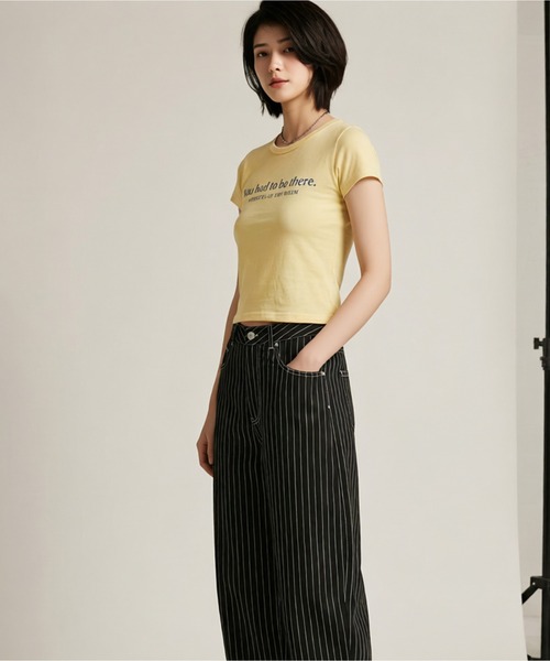 AsheKsha(アシクシャ)の「コットンリネン ヴィンテージプリントTシャツ(4色)(Tシャツ/カットソー・レディース・オレンジ/ホワイト/レッド/イエロー・L/M/S)」の11枚目の写真