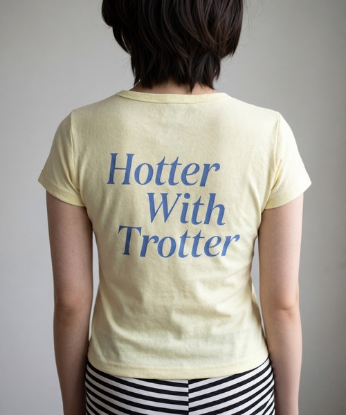 AsheKsha(アシクシャ)の「コットンリネン ヴィンテージプリントTシャツ(4色)(Tシャツ/カットソー・レディース・オレンジ/ホワイト/レッド/イエロー・L/M/S)」の12枚目の写真