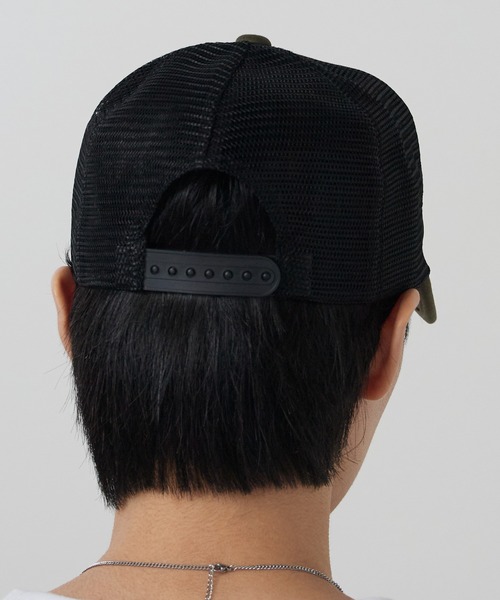 AVIREX(アヴィレックス)の「AVIREX/アビレックス AX MESH CAP USA メッシュキャップ フロントロゴ カーブバイザー メンズ レディース 2026年 夏 夏服(キャップ・メンズ・ブラック/カーキ/ブルー/ブラック×ブラック・FREE)」の17枚目の写真