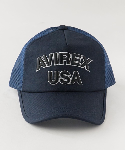 AVIREX(アヴィレックス)の「AVIREX/アビレックス AX MESH CAP USA メッシュキャップ フロントロゴ カーブバイザー メンズ レディース 2026年 夏 夏服(キャップ・メンズ・ブラック/カーキ/ブルー/ブラック×ブラック・FREE)」の16枚目の写真