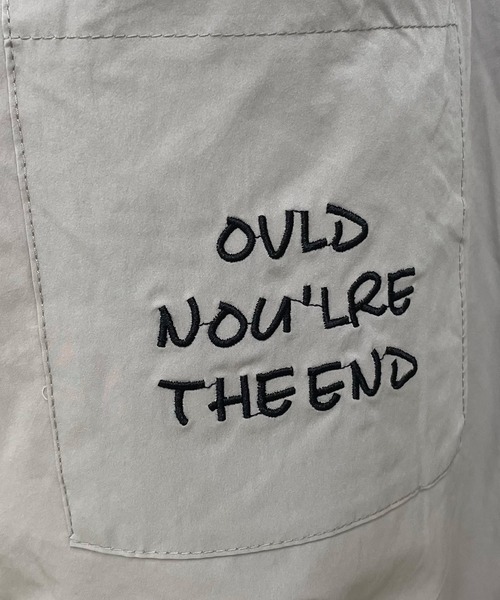 CRB（シーアールビー）の「ナイロン風刺繍ロゴカーブパンツ（カーゴパンツ・レディース・グレー/オレンジ/ブラック・F）」の12枚目の写真