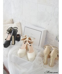 M me eme（エムミーエメ）の「Pearl heel pumps (eme10288)（パンプス）」