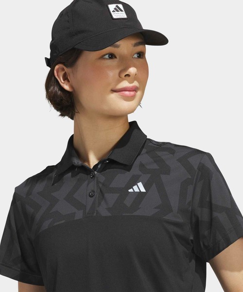 adidas（アディダス）の「コードカオス 半袖 ポロシャツ【adidas Golf/アディダスゴルフ】（ポロシャツ・レディース・グレー・XX-LARGE/LARGE/X-SMALL/X-LARGE/MEDIUM/SMALL）」の3枚目の写真