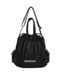 CRYSTAL MULTI STRAP BAG_BLACK