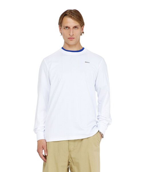 DIESEL（ディーゼル）の「メンズ 長袖Tシャツ T-ADJUST-LS-MET（Tシャツ/カットソー・メンズ・ホワイト/ブラック系その他・MEDIUM/XX-LARGE/X-SMALL/X-LARGE/SMALL/LARGE/XXX-LARGE）」の9枚目の写真