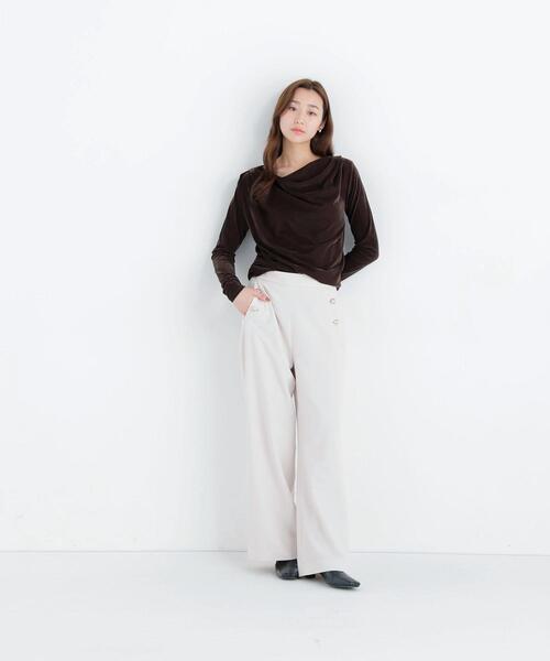 NATURAL BEAUTY BASIC（ナチュラルビューティーベーシック）の「マリンパンツ（その他パンツ・レディース・キャメル/オフホワイト/ネイビー・X-SMALL/SMALL/MEDIUM/LARGE）」の5枚目の写真