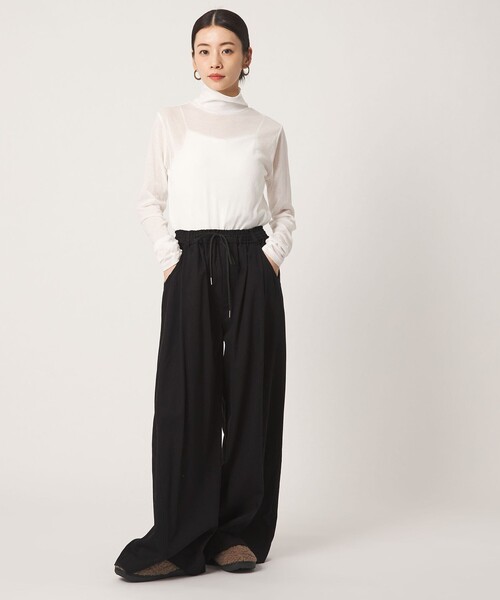 CITEN(シテン)の「<CITEN>チノタックワイドパンツ(チノパンツ・レディース・ブラック/ワイン/ベージュ・S/M)」の7枚目の写真