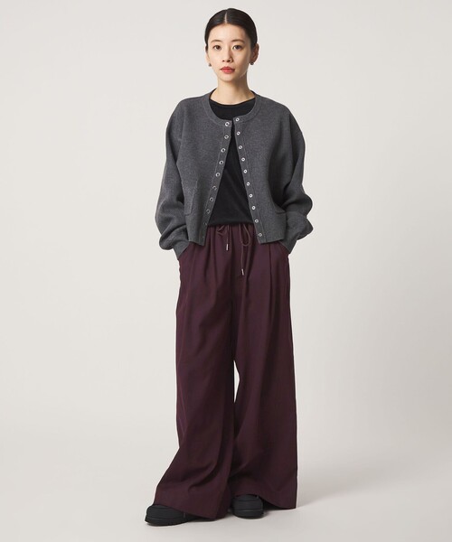CITEN(シテン)の「<CITEN>チノタックワイドパンツ(チノパンツ・レディース・ブラック/ワイン/ベージュ・S/M)」の11枚目の写真