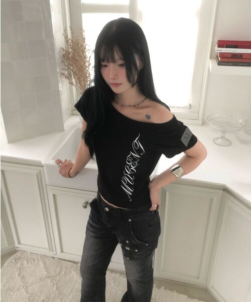 MUCENT(ムセント)の「カイロクロスパッチデニムブーツカット(デニムパンツ・レディース・ブラック・SMALL/MEDIUM)」の14枚目の写真