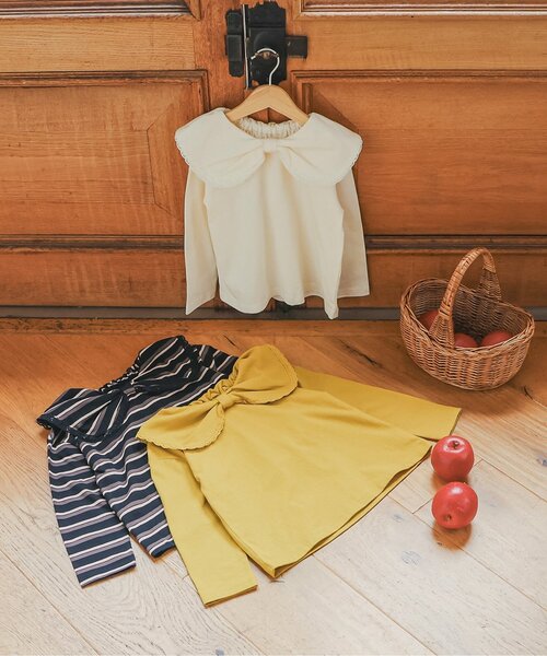 Boribon(ボリボン)の「リボンカラートップス(Tシャツ/カットソー・キッズ・マスタード/アイボリー/その他2・120/80/100/90/110)」の20枚目の写真