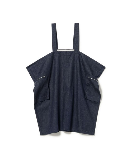 BEAMS BOY(ビームスボーイ)の「HAVERSACK / 9oz ネップ デニム サロペット スカート(スカート・レディース・インディゴブルー・1)」の2枚目の写真