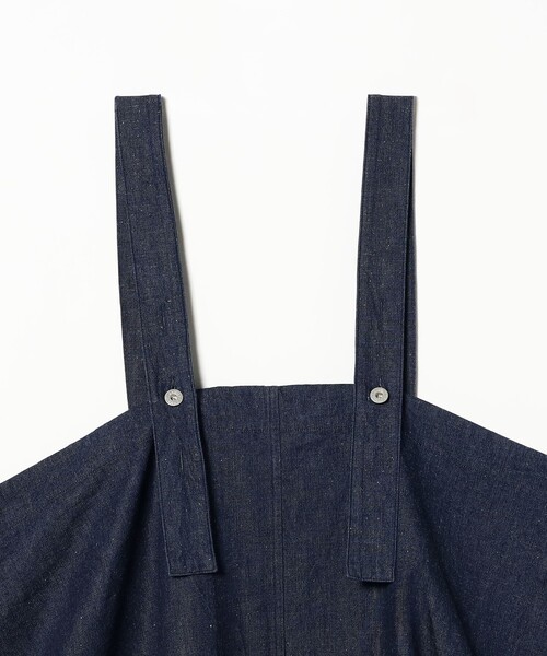 BEAMS BOY(ビームスボーイ)の「HAVERSACK / 9oz ネップ デニム サロペット スカート(スカート・レディース・インディゴブルー・1)」の7枚目の写真