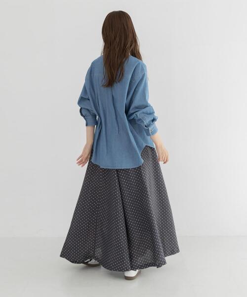 URBAN RESEARCH Sonny Label(アーバンリサーチサニーレーベル)の「『WEB限定』ドットプリントフレアスカート(スカート・レディース・ブラック系その他・36/38)」の7枚目の写真