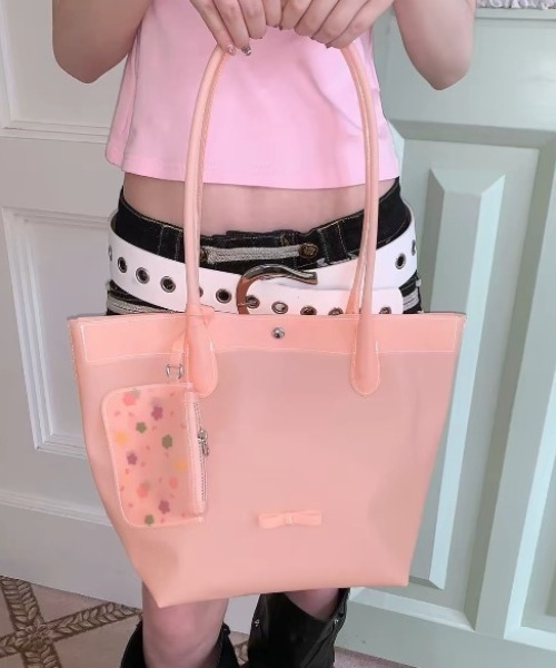 Vipoa(ヴィポア)の「Candy jelly bag(トートバッグ・レディース・イエロー/グリーン/コーラル/パープル/ミント・FREE)」の6枚目の写真