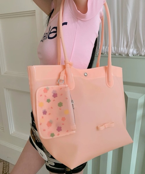 Vipoa(ヴィポア)の「Candy jelly bag(トートバッグ・レディース・イエロー/グリーン/コーラル/パープル/ミント・FREE)」の9枚目の写真