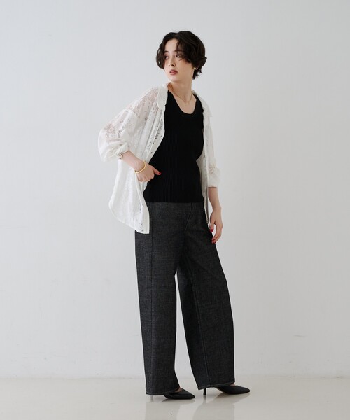 upperhights(アッパーハイツ)の「【upper hights / アッパーハイツ】THE STELLA AURA / ザ ステラ オーラ ワイドストレートデニム(デニムパンツ・レディース・インディゴブルー・23/24/25/22/21)」の9枚目の写真