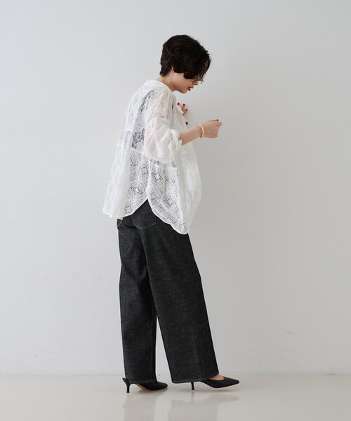 upperhights(アッパーハイツ)の「【upper hights / アッパーハイツ】THE STELLA AURA / ザ ステラ オーラ ワイドストレートデニム(デニムパンツ・レディース・インディゴブルー・23/24/25/22/21)」の13枚目の写真