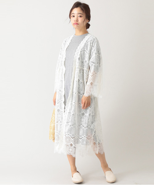 E hyphen world gallery（イーハイフンワールドギャラリー）の「ビッグシルエットワンピース（ワンピース・レディース・ブラック/カーキ/オフホワイト/杢グレー・FREE）」の10枚目の写真