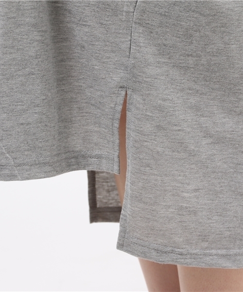 E hyphen world gallery（イーハイフンワールドギャラリー）の「ビッグシルエットワンピース（ワンピース・レディース・ブラック/カーキ/オフホワイト/杢グレー・FREE）」の12枚目の写真