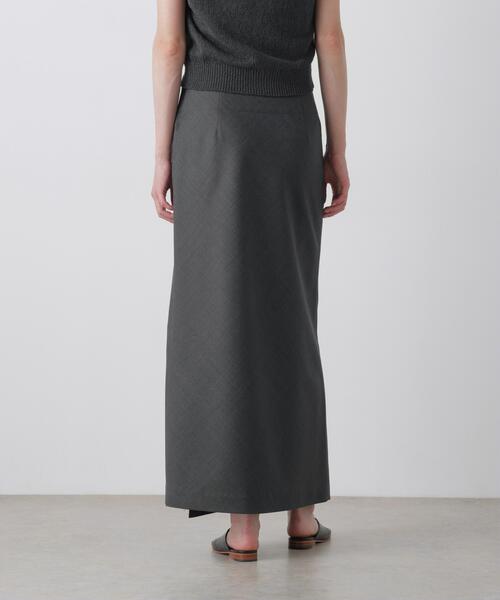 YLEVE(イレーヴ)の「YLEVE / SUPER140's WOOL TROPICAL SKIRT(スカート・レディース・グレー系その他3/ベージュ・1/0)」の5枚目の写真