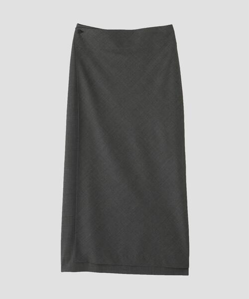 YLEVE(イレーヴ)の「YLEVE / SUPER140's WOOL TROPICAL SKIRT(スカート・レディース・グレー系その他3/ベージュ・1/0)」の9枚目の写真