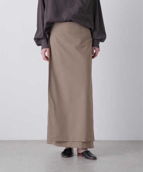 YLEVE(イレーヴ)の「YLEVE / SUPER140's WOOL TROPICAL SKIRT(スカート・レディース・グレー系その他3/ベージュ・1/0)」の16枚目の写真