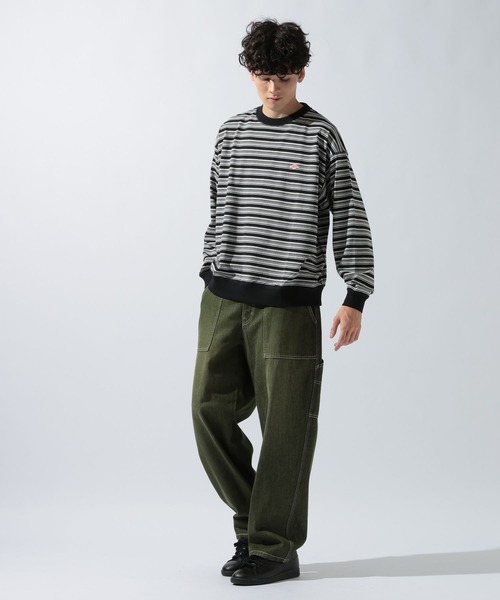 DANTON(ダントン)の「【DANTON(ダントン)】スウェットTシャツ(Tシャツ/カットソー・メンズ・ブラック/ダークブラウン・LARGE)」の4枚目の写真