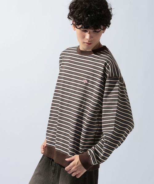 DANTON(ダントン)の「【DANTON(ダントン)】スウェットTシャツ(Tシャツ/カットソー・メンズ・ブラック/ダークブラウン・LARGE)」の8枚目の写真