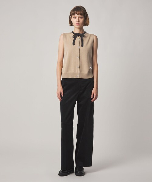 Steven Alan（スティーブンアラン）の「＜Steven Alan＞ウール タイリボン ノースリーブ ニット（ニット/セーター・レディース・ベージュ/グレー系・FREE）」の8枚目の写真