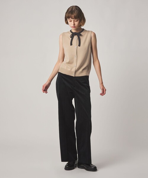 Steven Alan（スティーブンアラン）の「＜Steven Alan＞ウール タイリボン ノースリーブ ニット（ニット/セーター・レディース・ベージュ/グレー系・FREE）」の9枚目の写真