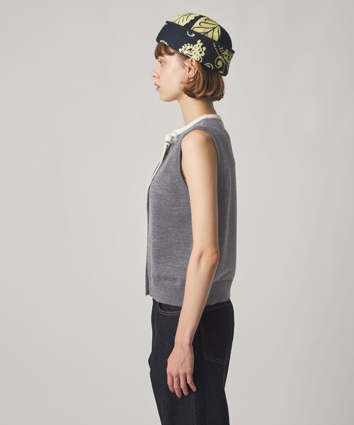 Steven Alan（スティーブンアラン）の「＜Steven Alan＞ウール タイリボン ノースリーブ ニット（ニット/セーター・レディース・ベージュ/グレー系・FREE）」の11枚目の写真