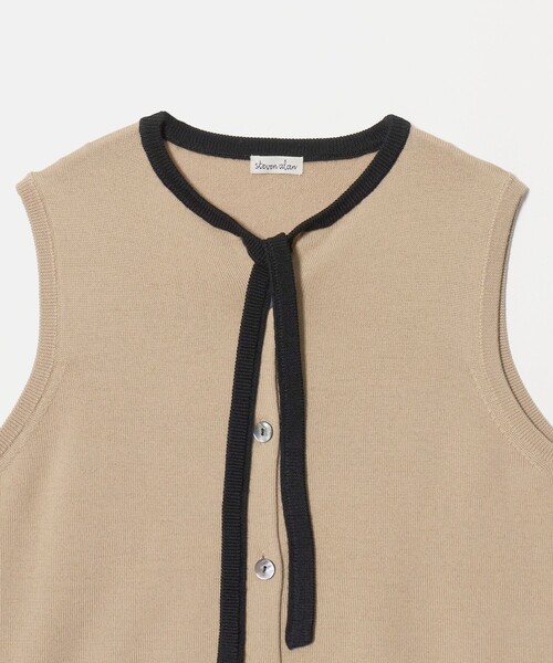 Steven Alan（スティーブンアラン）の「＜Steven Alan＞ウール タイリボン ノースリーブ ニット（ニット/セーター・レディース・ベージュ/グレー系・FREE）」の15枚目の写真