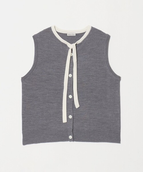 Steven Alan（スティーブンアラン）の「＜Steven Alan＞ウール タイリボン ノースリーブ ニット（ニット/セーター・レディース・ベージュ/グレー系・FREE）」の19枚目の写真