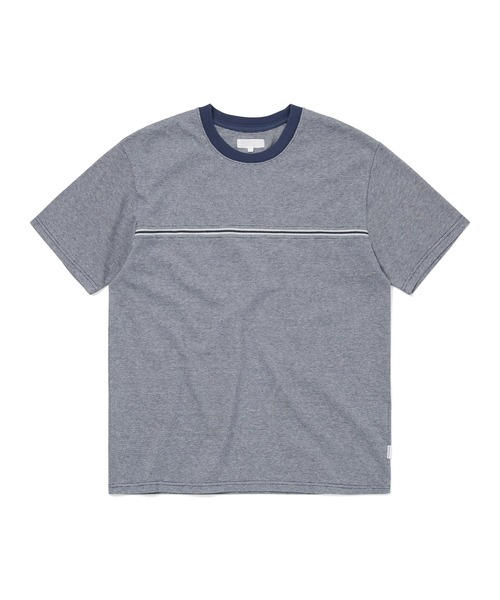 thisisneverthat（ディスイズネバーザット）の「Micro Striped Tee（Tシャツ/カットソー・メンズ・パープル系その他3/ネイビー/グレー・S/XL/L/M）」の2枚目の写真