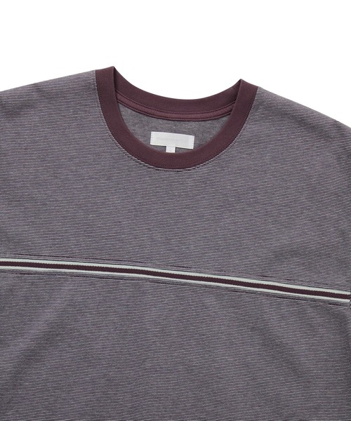thisisneverthat（ディスイズネバーザット）の「Micro Striped Tee（Tシャツ/カットソー・メンズ・パープル系その他3/ネイビー/グレー・S/XL/L/M）」の8枚目の写真